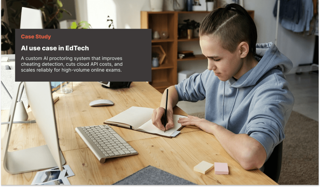 AI for online exam proctoring